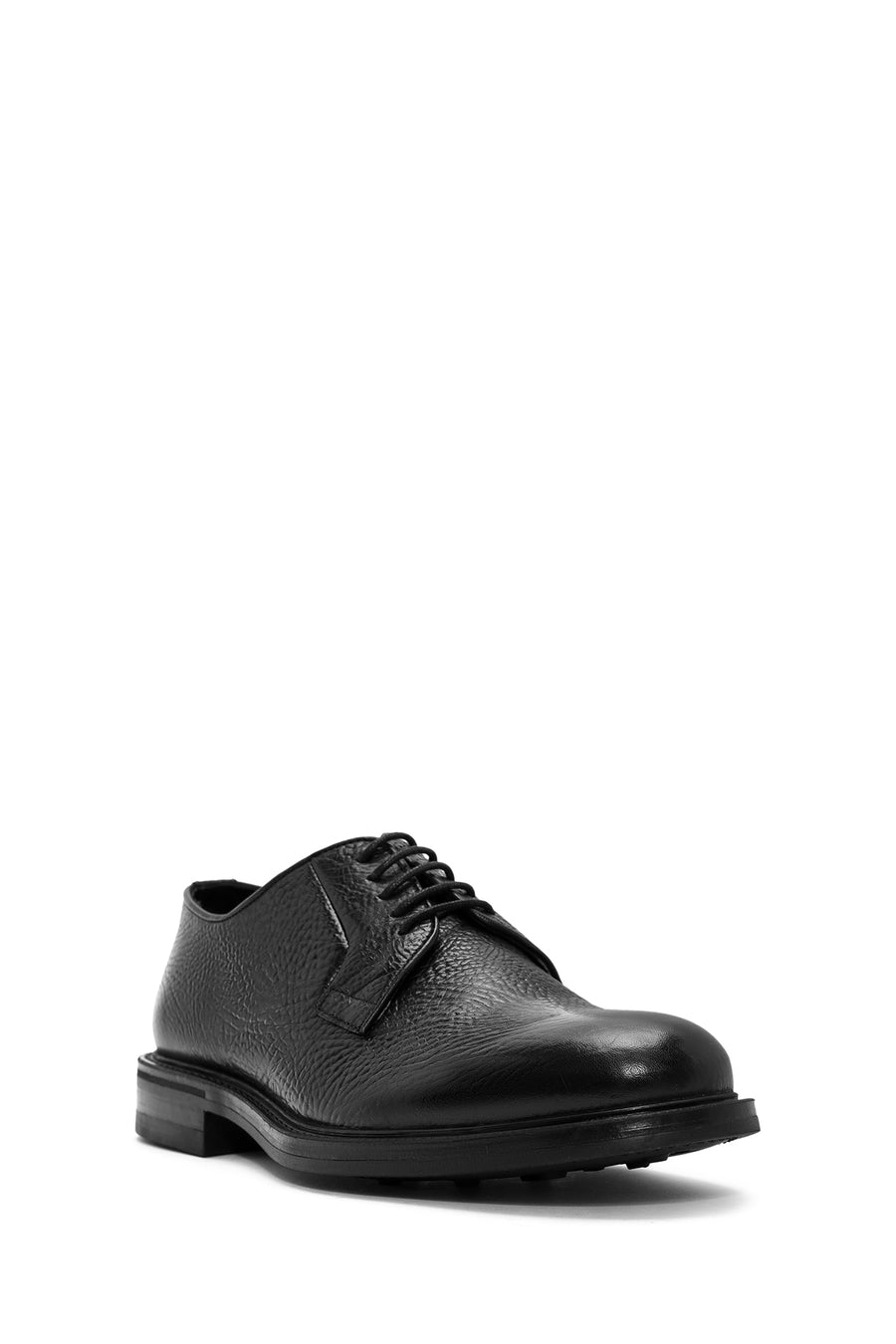 
Men's Black Lace-Up Leather Classic Shoes
