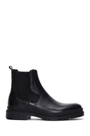 Men's Black Leather Chelsea Boots | Derimod