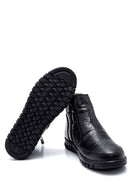 Women's Black Zippered Leather Comfort Boots | Derimod