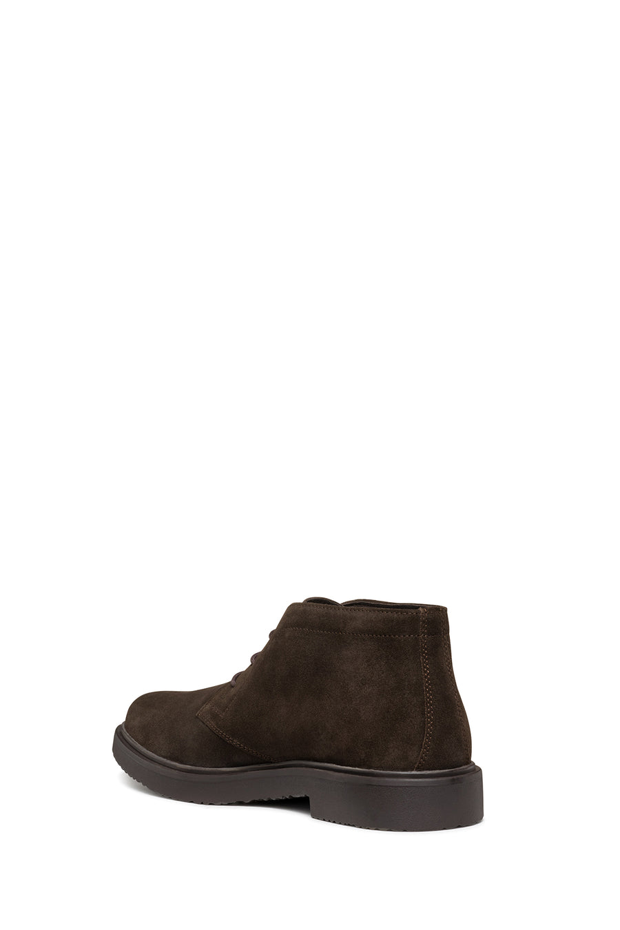 Geox Men's Brown Massimiano Lace-Up Suede Leather Boots