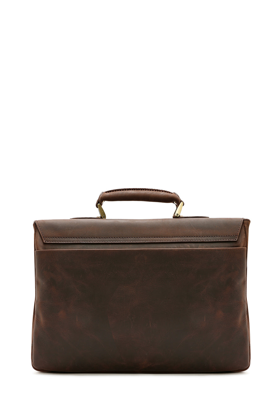 Men's Brown Leather Briefcase