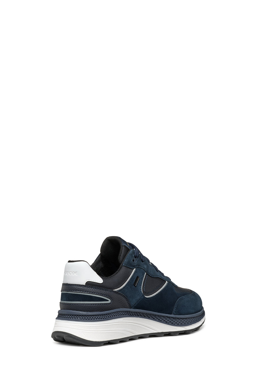 Geox Erkek Lacivert Spherica Actif X1 Abx Bağcıklı Waterproof Deri Sneaker
