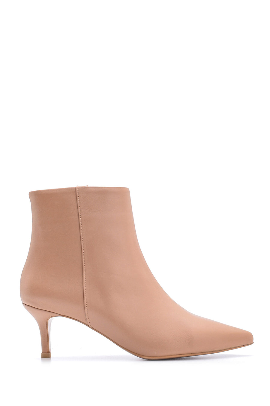 Women's Heeled Leather Boots 19WFD143218 | Derimod