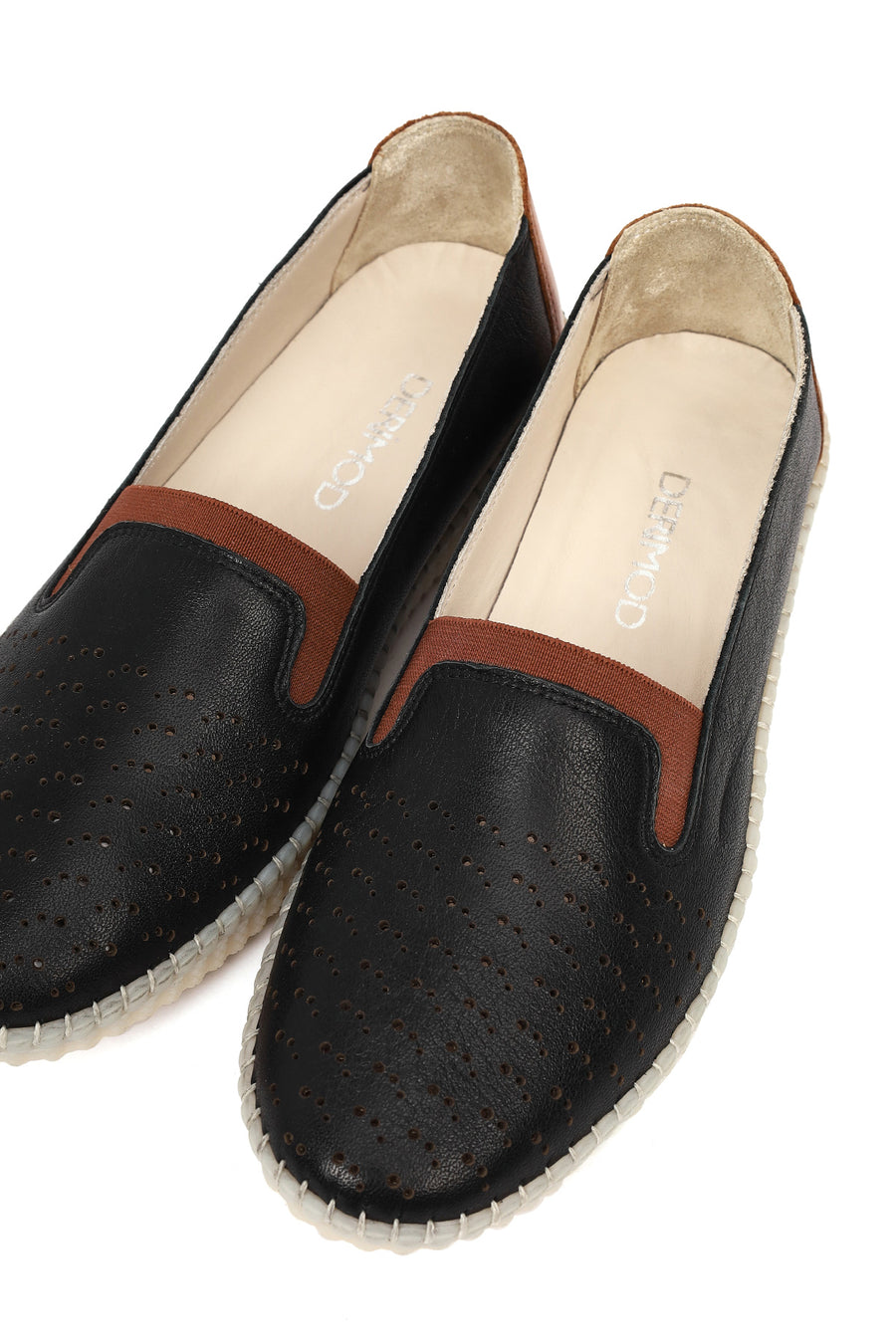 Woman Black Leather Comfort Shoes