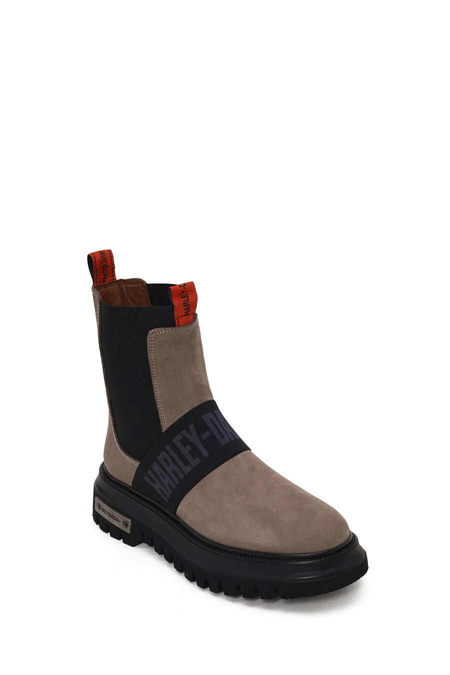Harley Davidson Woman Mink Nefud Thick-Soled Leather Chelsea Boots