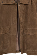 Florida-X Woman Mink A-Form Suede Jacket | Derimod