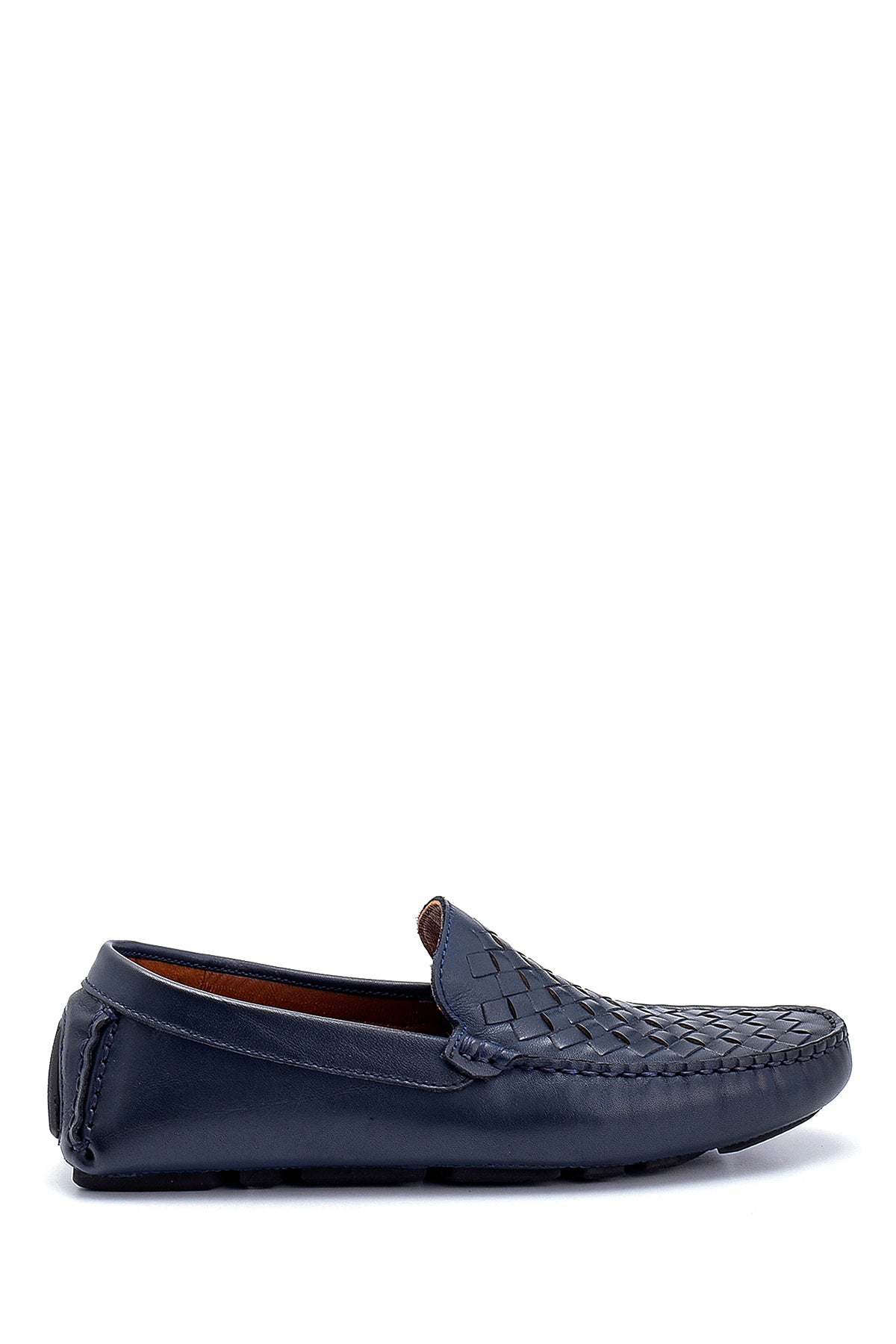 Erkek Deri Örgü Detaylı Loafer 21SFD606429 | Derimod