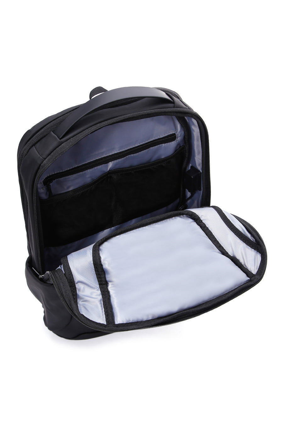 D-Pack Unisex Black Technological Fabric Hardcase Backpack