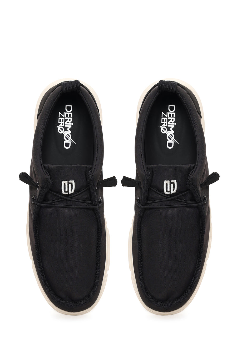 Derimod Zero Male Black Fabric Casual Shoes