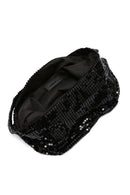 Women's Black Metal Patterned Shoulder Bag | Derimod