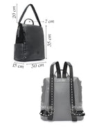 Women's Gray Metal Detailed Backpack | Derimod