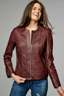 Linet Women's Leather Jacket | Derimod