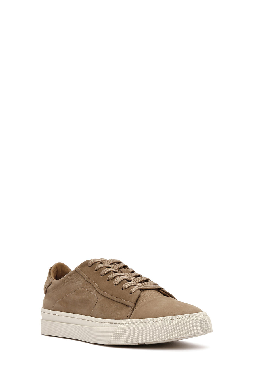 
Men's Beige Lace-Up Nubuck Leather Sneaker
