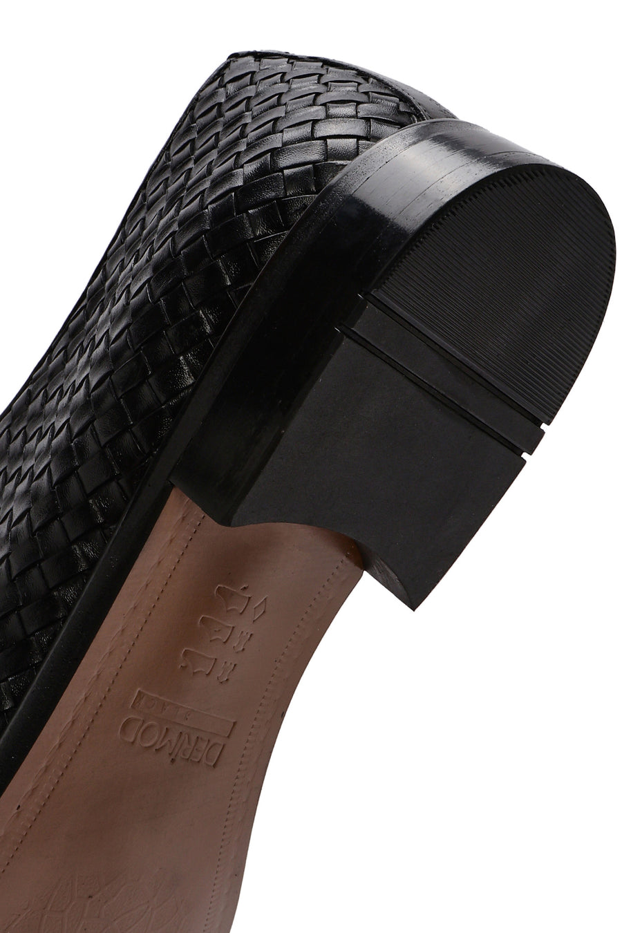 Men's Black Braided Leather Classic Shoes