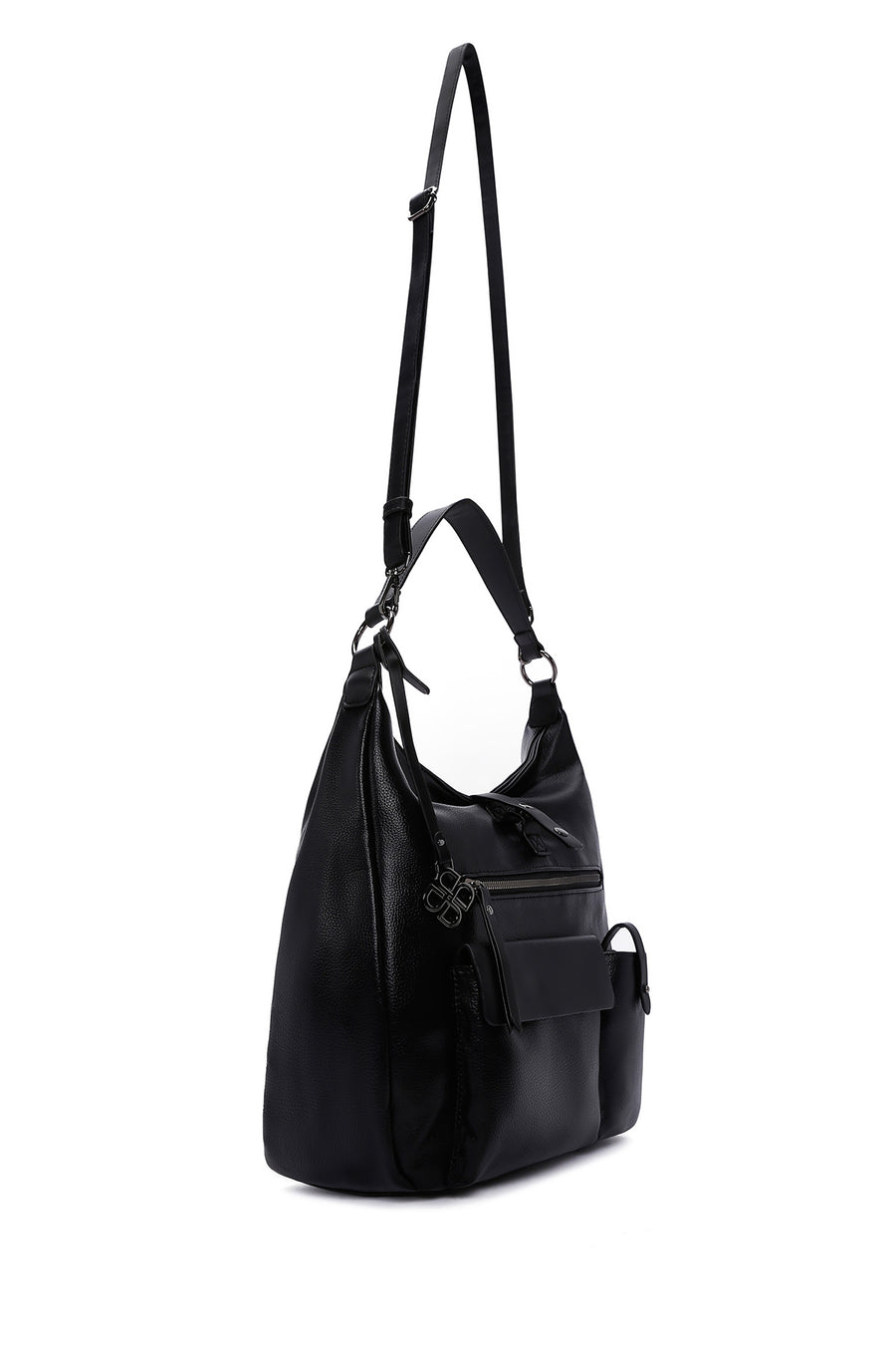Women's Black Long Strap Shoulder Bag