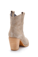 Women's Heeled Suede Boots | Derimod