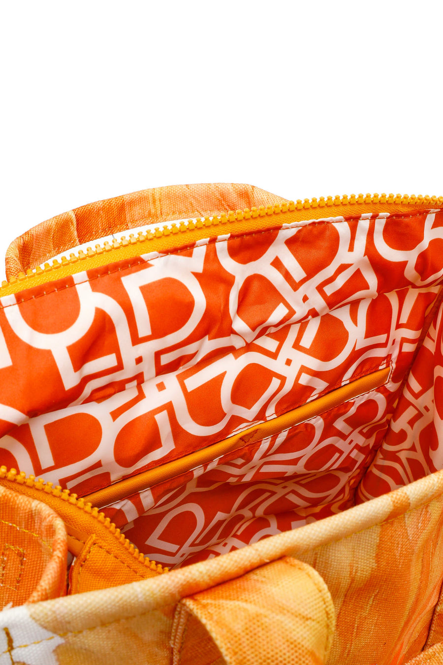 Woman Yellow Long Strap Printed Shoulder Bag