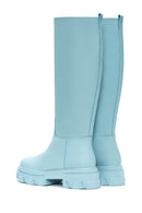 Women's Green Leather Thick Soled Boots | Derimod