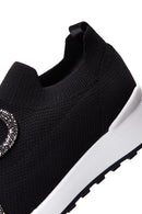 Women's Black Stone Sneaker | Derimod