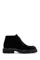 Men's Black Suede Leather Boots | Derimod