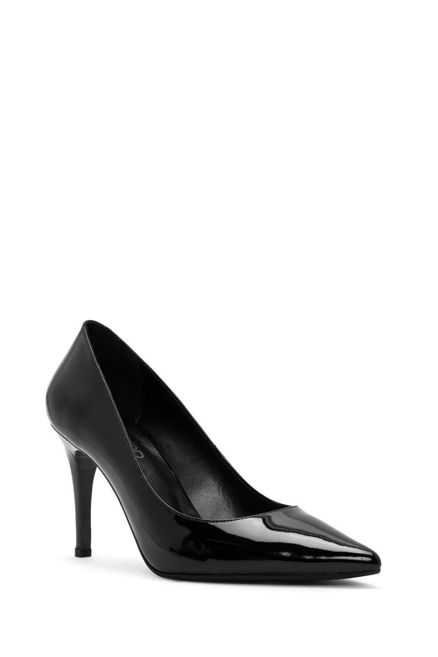 Women's Black High Thin Heel Patent Leather Stiletto