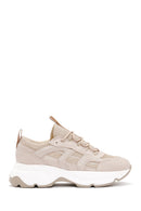 Women's Beige Thick Soled Sneaker | Derimod