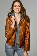 Weekend Women's Leather Jacket | Derimod