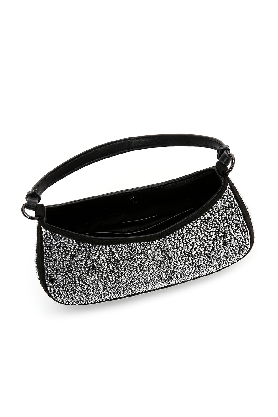 Women's Black Stone Shoulder Bag