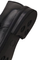 Male Black Double-Buckle Leather Casual Shoes | Derimod