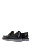 Men's Black Leather Casual Loafer | Derimod