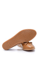 Women's Bow Leather Ballerinas | Derimod