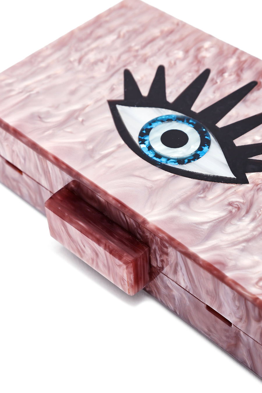 Kadın Pembe Uzun Zincir Askılı Mini Abiye Kutu Çanta