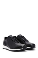 Men's Black Leather Sneaker | Derimod