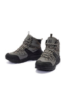 Derimod Dry Men's Grey Laced Waterproof Outdoor Leather Boots | Derimod