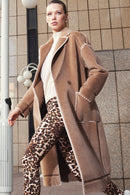 Montana Women's Brown Teddy Coat | Derimod