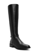 Women's Black Zippered Accessory Detailed Boots | Derimod