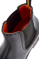 Men's Black Leather Chelsea Boots | Derimod