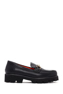 Derimod Flex Women's Black Leather Loafer | Derimod