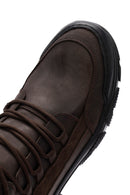 Men's Brown Lace-Up Nubuck Leather Outdoor Boots | Derimod