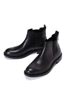 Men's Black Leather Casual Chelsea Boots | Derimod