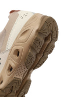 Derimod Studio Women's Beige Lace-Up Thick-Soled Sneaker | Derimod