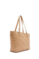 Women's Beige Printed Casual Shoulder Bag | Derimod