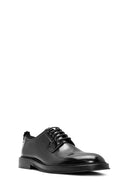 Men's Black Laced Leather Classic Shoes | Derimod