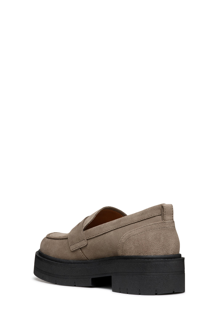 Geox Women's Mink Spherica Ec7 Suede Leather Masculine Loafer