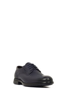 Men's Navy Blue Lace-up Classic Leather Shoes | Derimod