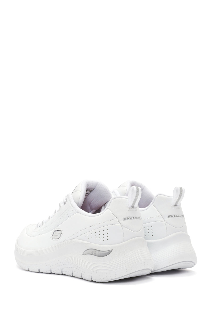 Skechers Kadın Beyaz Arch Fit Bağcıklı Kalın Tabanlı Sneaker