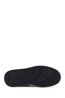 Men's Black Lace-up Thick-Sole Leather Sneaker | Derimod