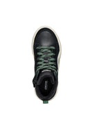 Geox Boy Green Weemble Lace-Up Zipper Detailed Ankle Sneaker | Derimod