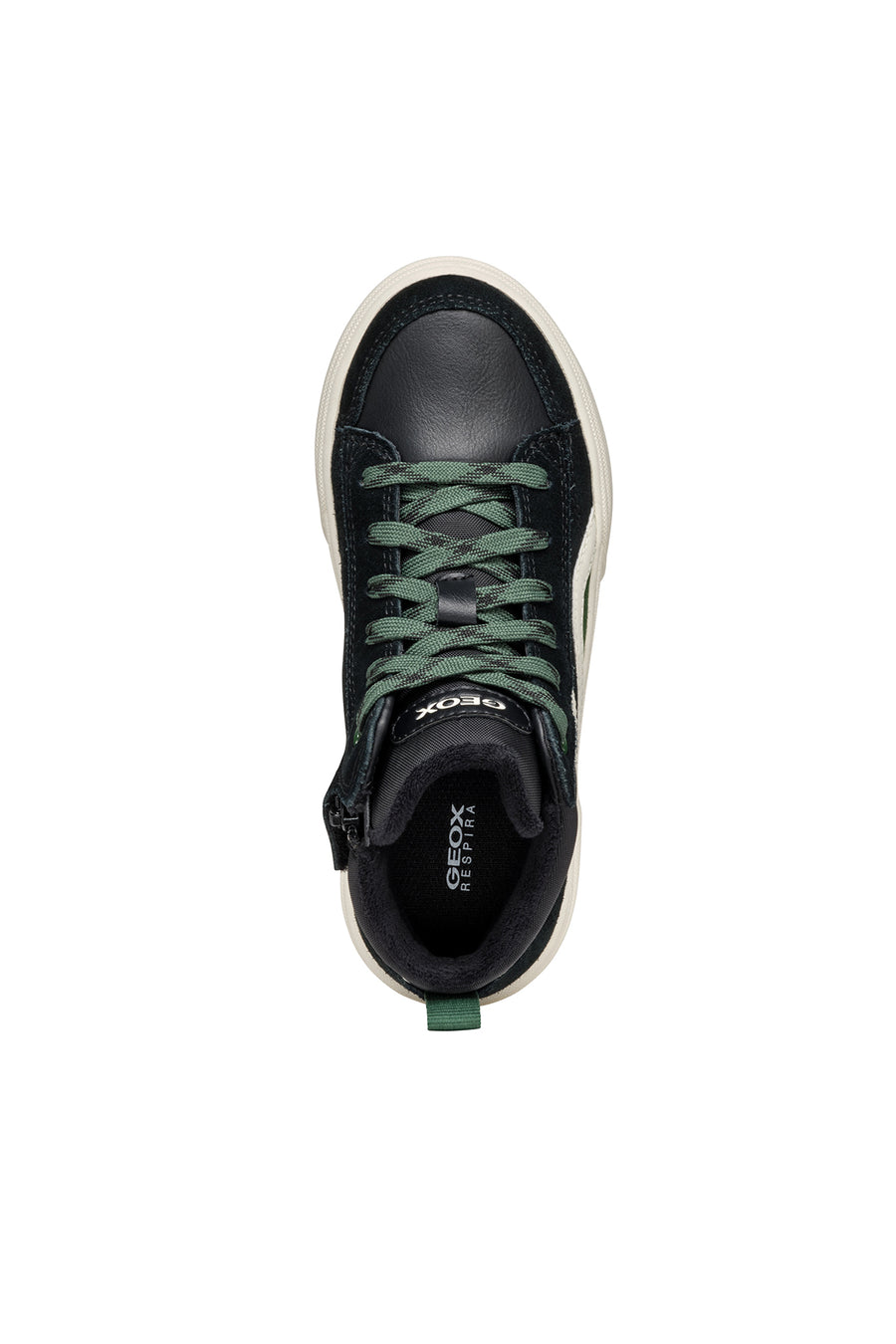 Geox Erkek Çocuk Yeşil Weemble Bağcıklı Fermuar Detaylı Bilekli Sneaker