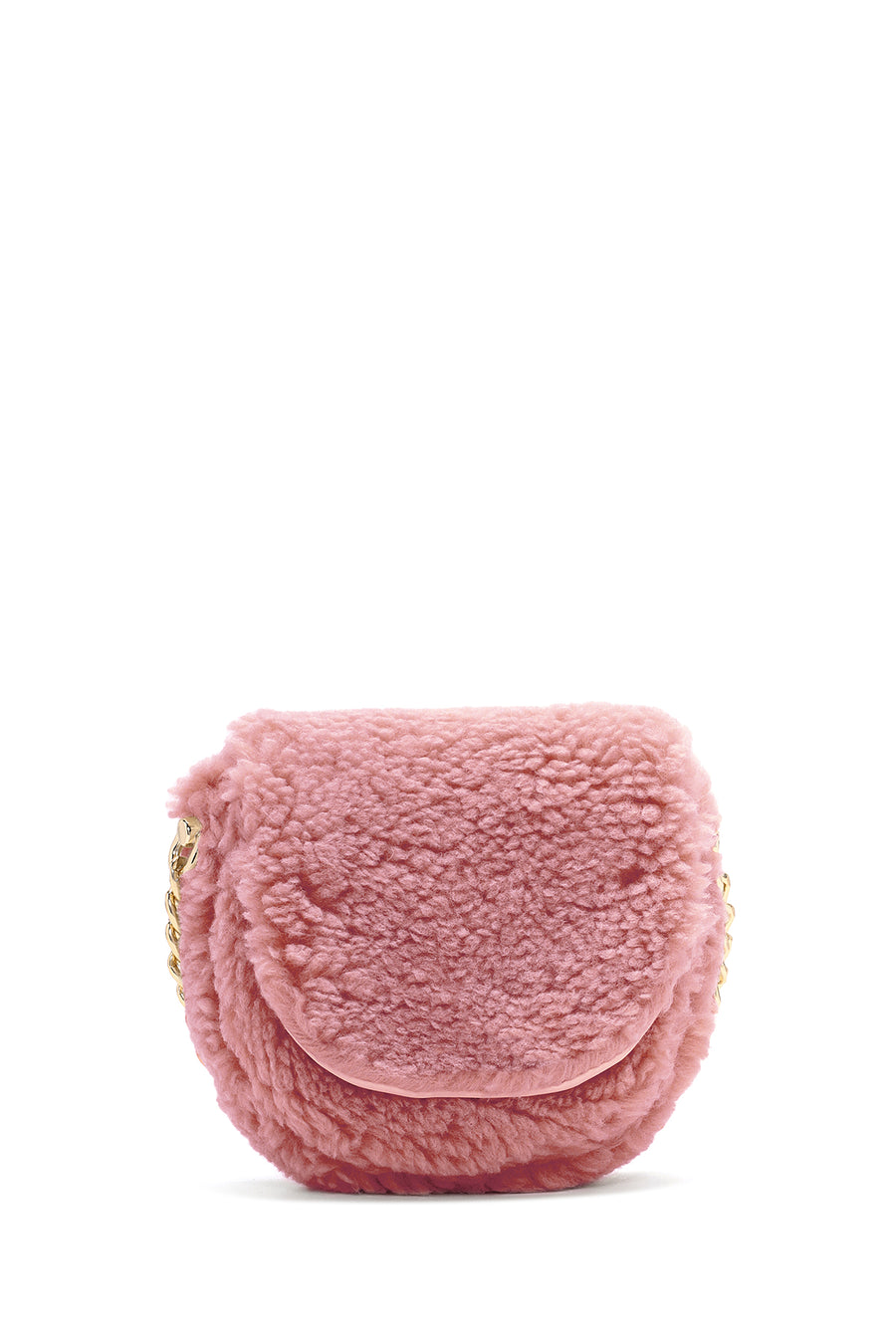 Kadın Pembe Peluş Mini Çapraz Çanta